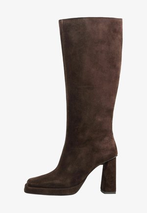 Jeffrey Campbell, STIEFEL - Plateaustøvler - dark brown suede