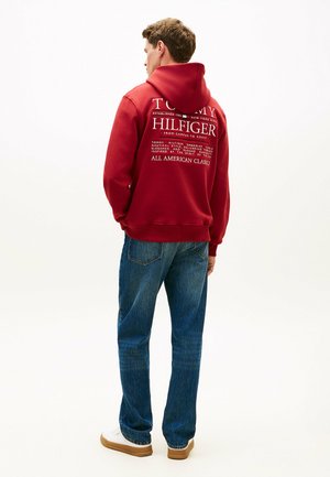 HERITAGE SERIES TEXT HOODY - Sweatshirt - regatta red