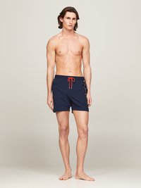 Tommy Jeans MEDIUM DRAWSTRING SIDE TAPE - Shorts da mare - dark night navy