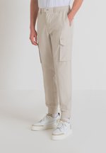 Antony Morato Pantalon Homme Beige En Coton Lyocell