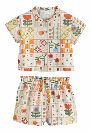 Pogājama blūze - multi patchwork print