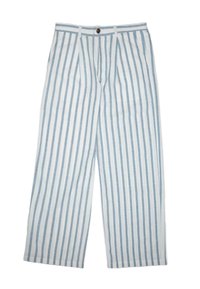 STRIPED - Bukser - blue cream
