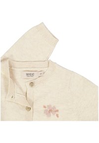 Wheat MIT HANDSTICKEREI - Vest - cloud melange