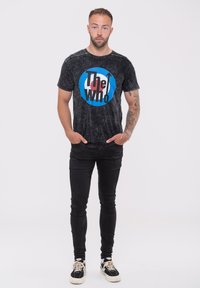 Paradiso Clothing THE WHO TARGET BAND LOGO SNOW WASH - Print T-shirt - black