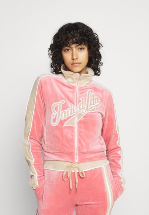 Mikina na zip - pink