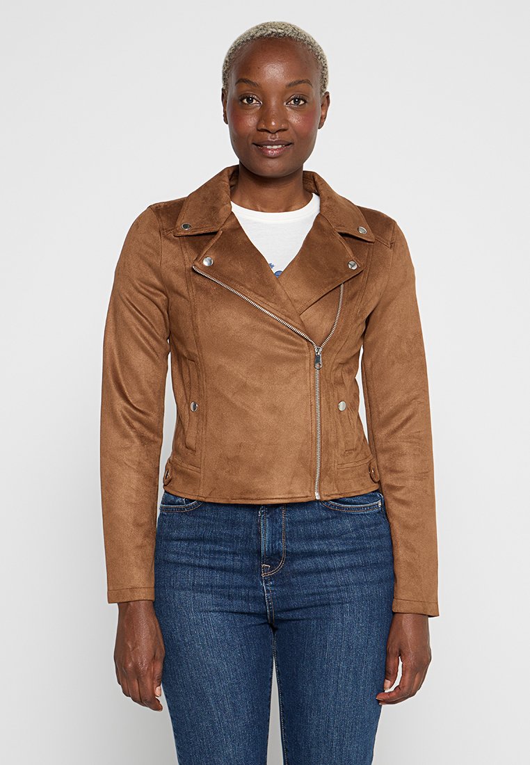 Vero Moda Imitatieleren jas cognac Vero Moda Imitatieleren jas cognac
