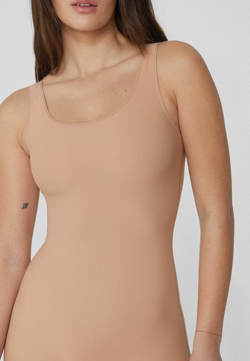 BeeDees Beautiful Day Tai Mutandine Donna: Microfibra Morbida Con Pizzo, Beige, Taglia 36 EU - 2