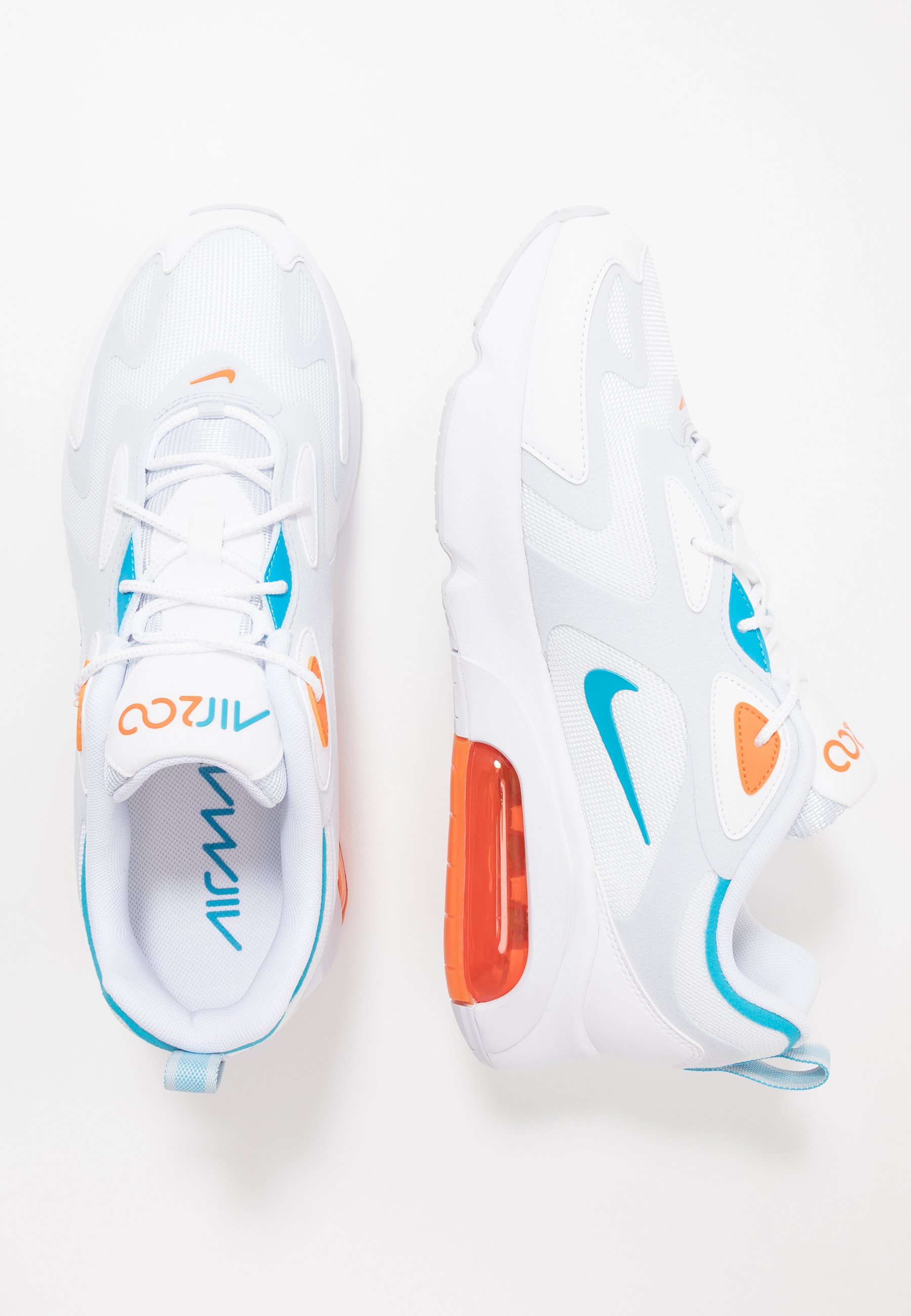 AIR MAX 200 - Sneakers laag - football grey/laser blue/alpha orange/white AIR MAX 200 - Sneakers laag - football grey/laser blue/alpha orange/white