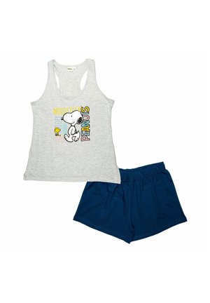 THE PEANUTS SET OHNE ÄRMEL - Pyjamas - grau blau