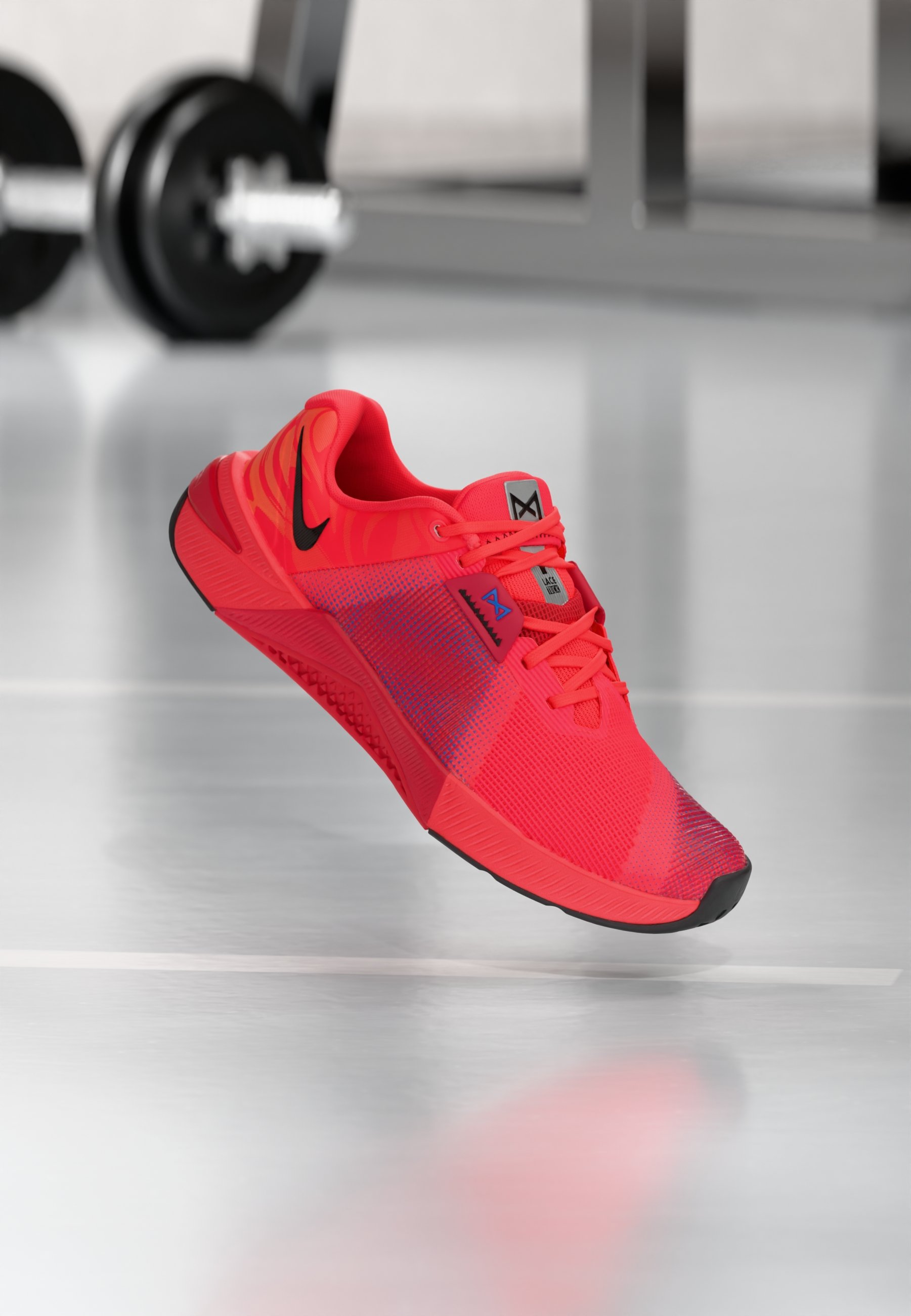 Men\'s Athletic Performance Sneakers in Bright Red with Black Accent Amazon.com | Mens Casual Sneakers - Mens Running Shoes  main image 3