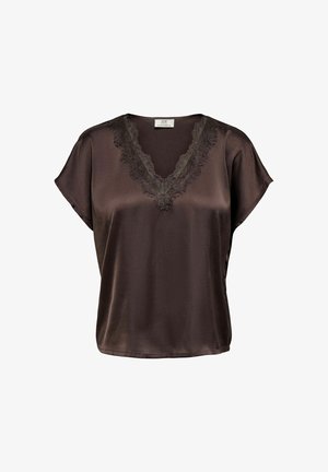 JDY, BLOUSE JDYFIFI BLOUSE - Blouse - chocolate plum