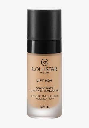 Fond de teint lissant et liftant Collistar Lift HD+ avec SPF 15, présenté dans un flacon en verre dépoli avec une pompe noire.