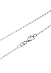 Colier din argint cu un design de lanț neted și împletit. Include un închizător tip homar și o marcaj gravat cu 925 pe accesorii.