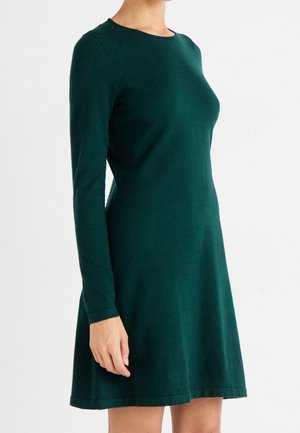 Gebreide jurk - dark green