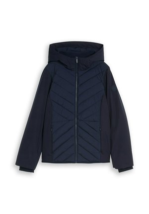 TOM TAILOR, TOM TAILOR JACKEN HYBRID STEPPJACKE MIT KAPUZE - Winterjacke - sky captain blue