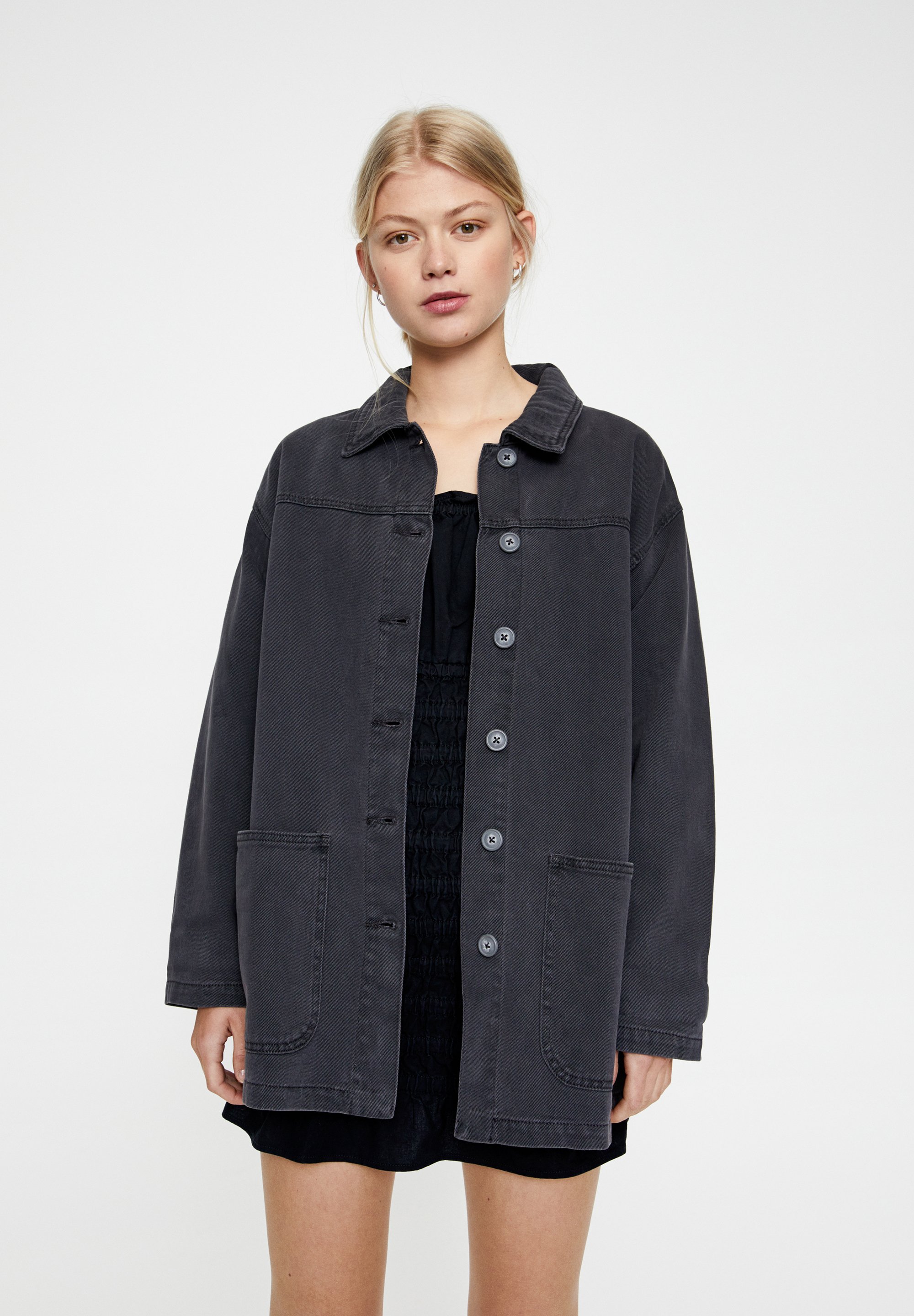 pull and bear veste en jean