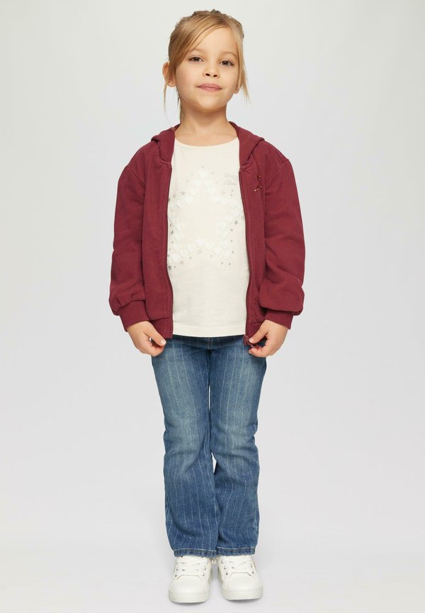 GLITZER-NADELSTREIFEN - Jeans Relaxed Fit - blau