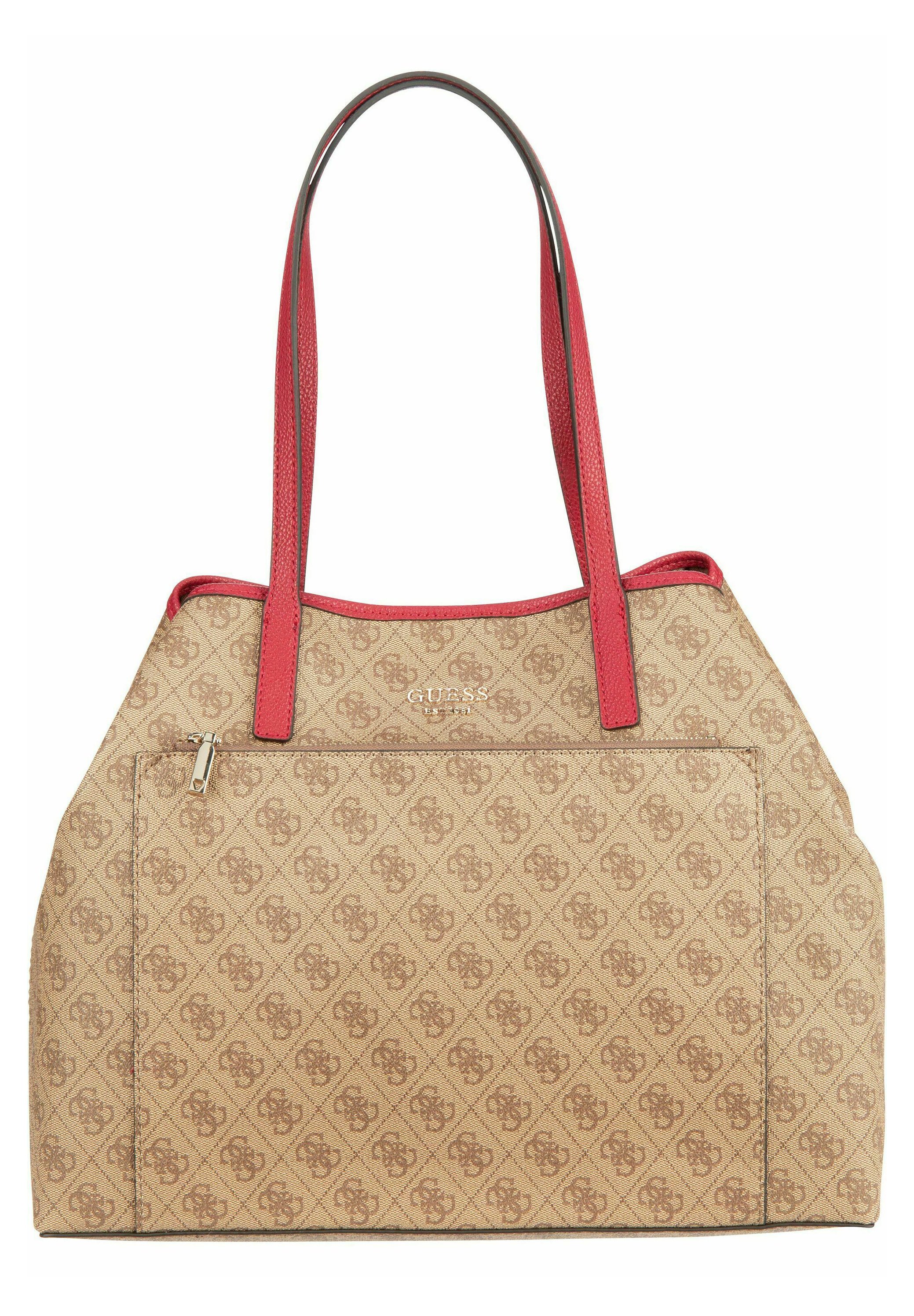 guess vikky large tote brown