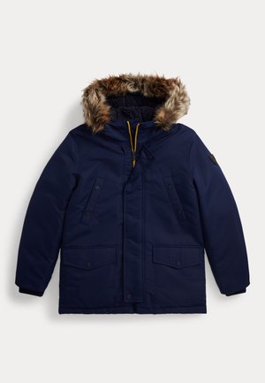 FAUX-FUR-TRIM DOWN PARKA - Parka - newport navy