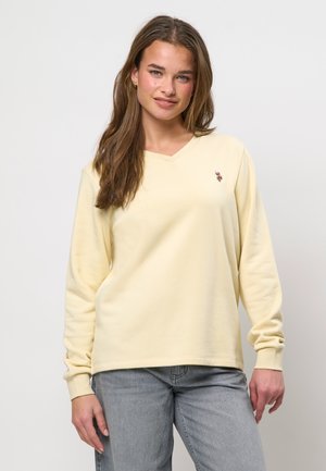 U.S. Polo Assn. MACY V-NECK - Sportinis megztinis - bleached sand