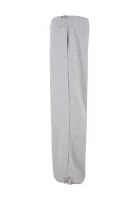 Grå sweatpants med snøre i taljen, sidelukning og lige ben. Blødt bomuldsblandingsmateriale.