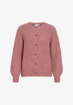 VILA, VILAMPE O-NECK L/S KNIT CARDIGAN-NOOS - Gilet - nostalgia rose