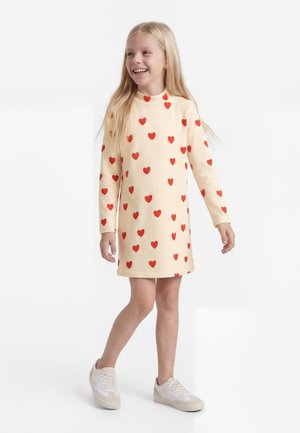 Mini Rodini HEARTS DRESS - Φόρεμα ημέρας - white