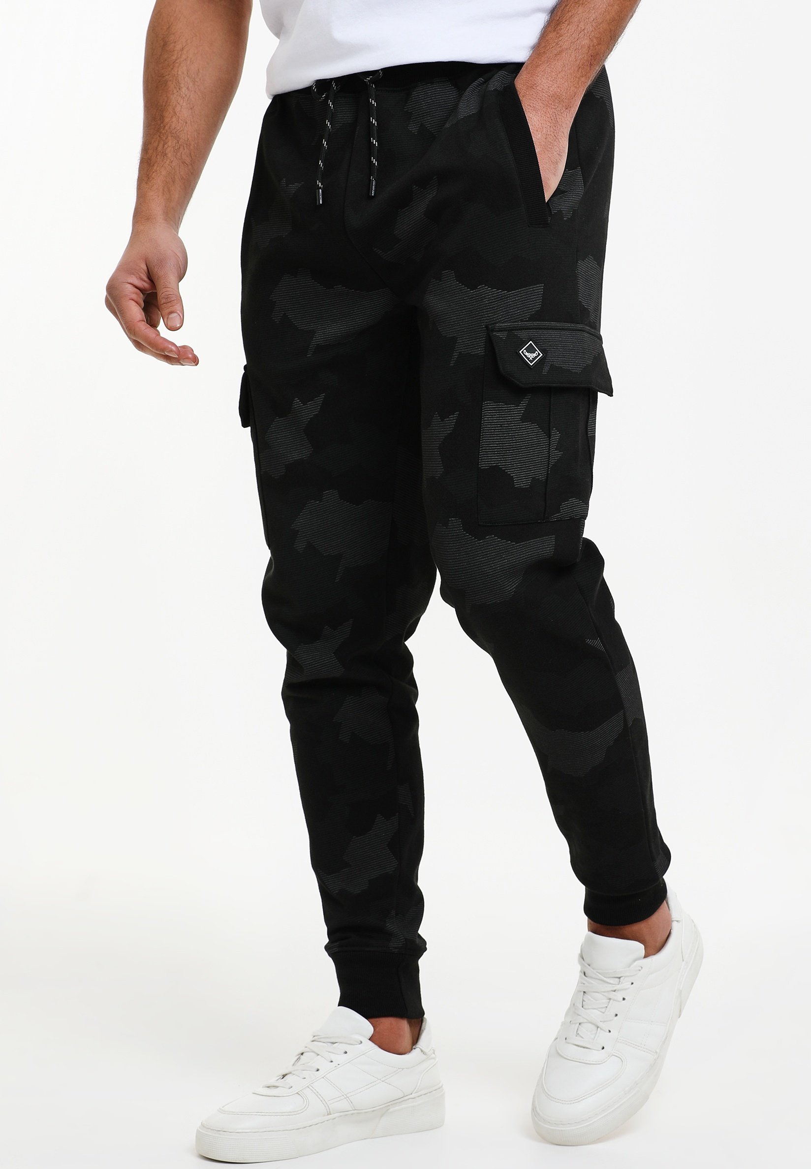 Threadbare JOGGER THBCASSIDY - Pantaloni cargo - charcoal camo/grigio -  Zalando.it