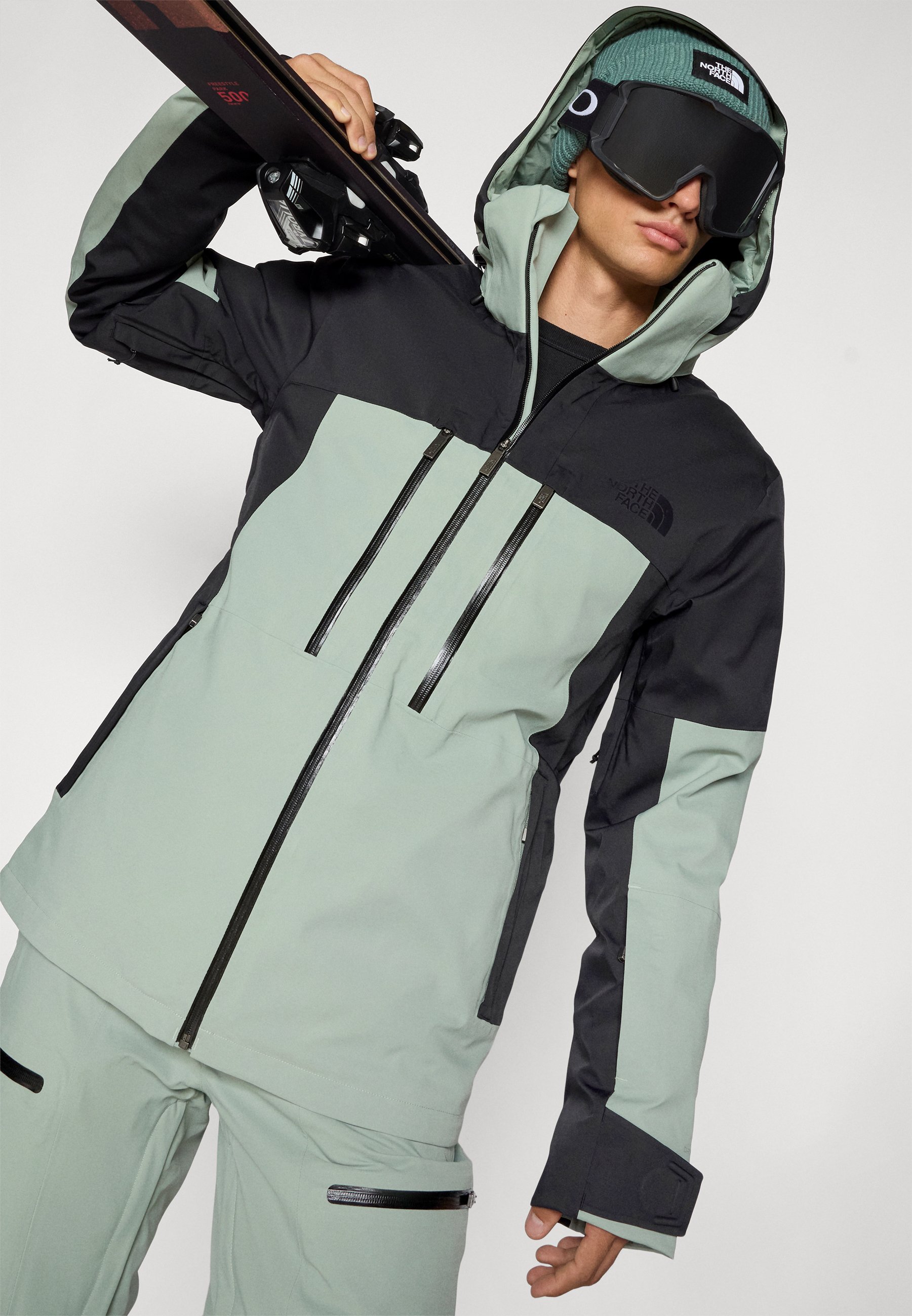The North Face CHAKAL JACKET - Ski jacket - slate moss/black/black