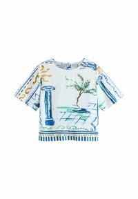 Nem kiválasztott, white/blue scenic border print