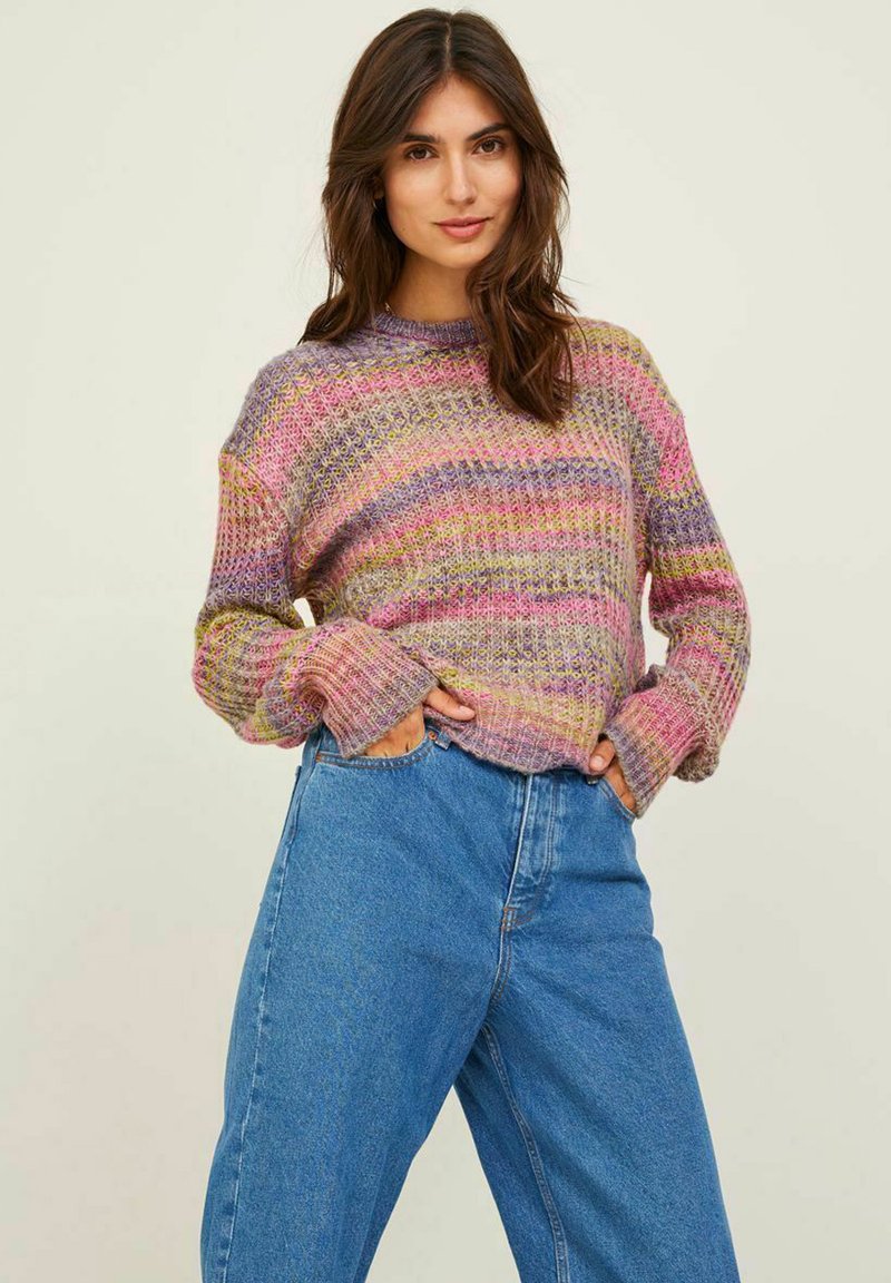 JJXX JXSIMONE SPACE DYE CREW NECK - Maglione - acai