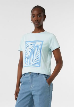 T-Shirt print - hellblau