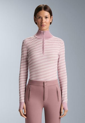 GEOMETRIC JACQUARD  BASE LAYER  - Alsónemű - mauve