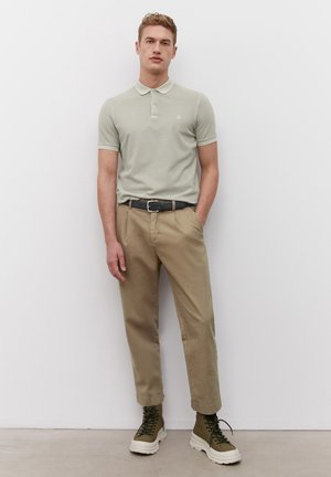 SHORT SLEEVE BUTTON PLACKET COLLAR AND CUFFS - Polotričko - dapple gray