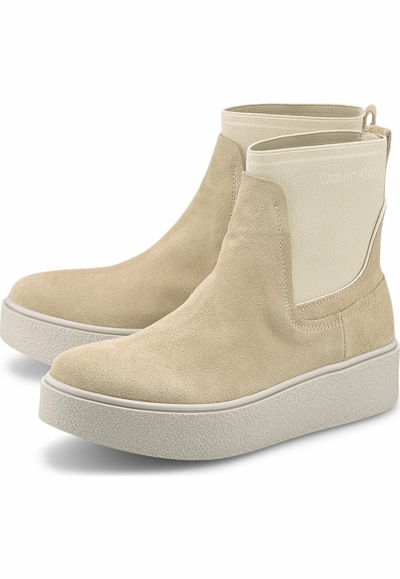 Damen Ankle Boots | Calvin Klein Stiefelette beige/tan - KE82683 Damen Ankle Boots | Calvin Klein Stiefelette beige/tan - KE82683