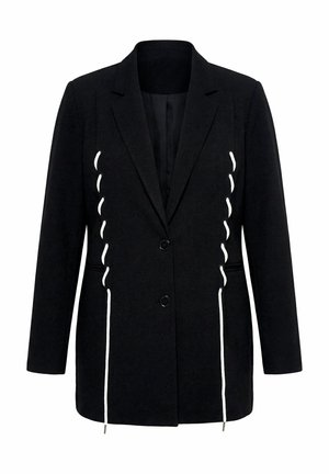 Angel of Style, CONTRAST COLOR LACING BLAZER - Manteau court - black