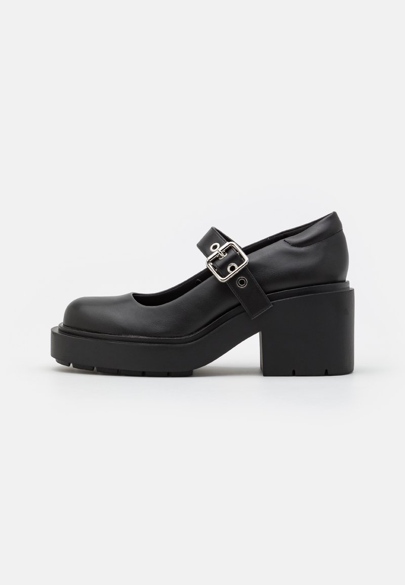 Monki Lodičky s platformou - black