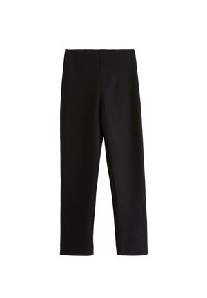 Mustat, keskikorkeiset legginsit, jotka on valmistettu joustavasta kankaasta. Niissä on sileä pinta ja tiukka muotoilu, ilman näkyviä kiinnityksiä tai taskuja.