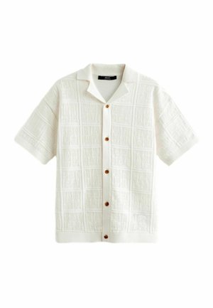 SHORT SLEEVE TEXTURED - REGULAR FIT - Skjorta - white