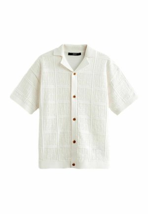 SHORT SLEEVE TEXTURED - REGULAR FIT - Pluus - white