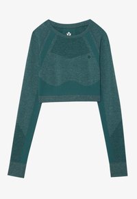 CROPPED LONG SLEEVE SEAMLESS TOP - Camisola de manga comprida - mint