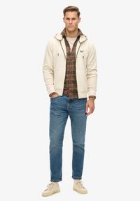 Superdry & Co Sweater met rits - washed chalk
