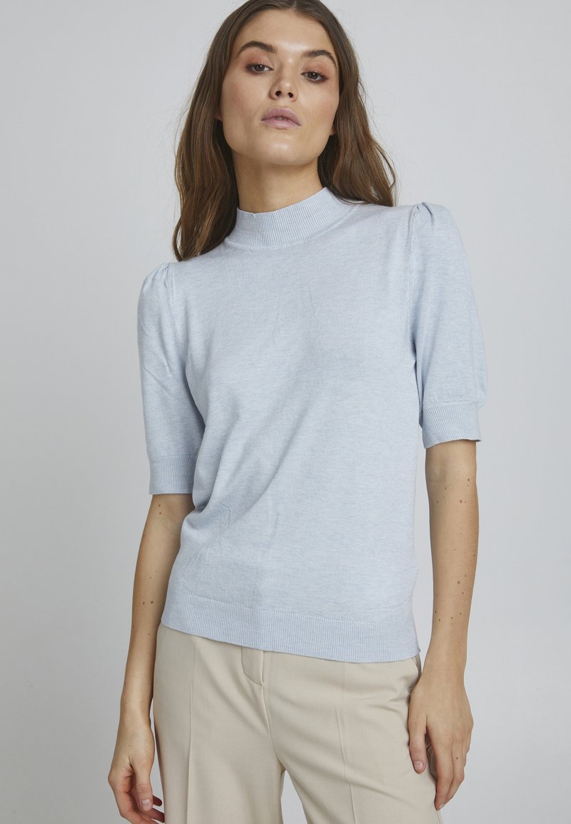 Damen T-Shirts | b.young BYMMPIMBA PUFF SLEEVE T-Shirt print kentucky blue melange/blau - EV49394 Damen T-Shirts | b.young BYMMPIMBA PUFF SLEEVE T-Shirt print kentucky blue melange/blau - EV49394