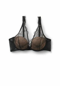 Balconette bra - black