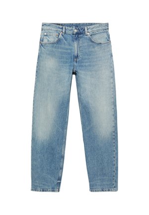 PULL&BEAR, STRAIGHT-FIT DENIM TROUSERS - DENIM TROUSERS - Jeans a sigaretta - blue denim