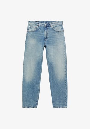 PULL&BEAR, STRAIGHT-FIT DENIM TROUSERS - DENIM TROUSERS - Džínsy s rovným strihom - blue denim