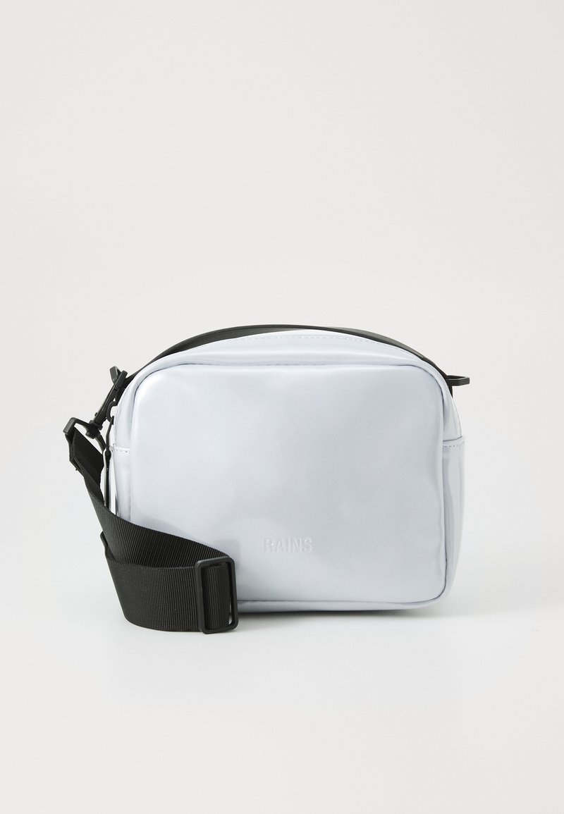 Rains BOX BAG UNISEX - Cross body bag - galena/metallic blue - Zalando ...