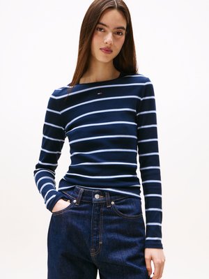 SLIM ESSENTIAL - Long sleeved top - dark blue