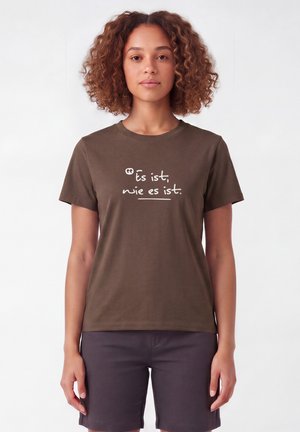 watapparel, ES IST WIE ES IST - T-Shirt print - mocha