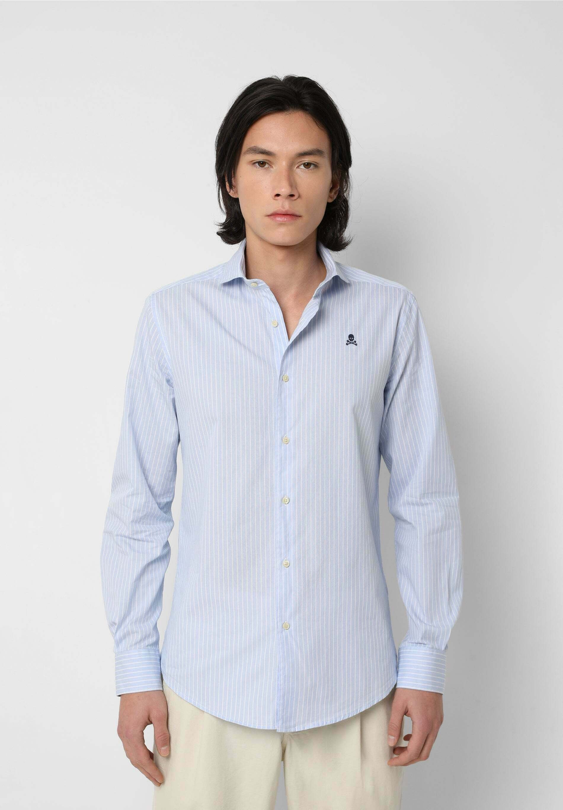 Scalpers ELISEE - Camisa - white stripes/blanco - Zalando.es